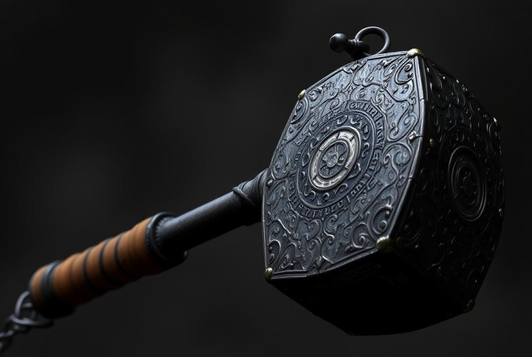  . Meteor Hammer - A weapon with a heavy weight on a chain, swung for powerful blows. 