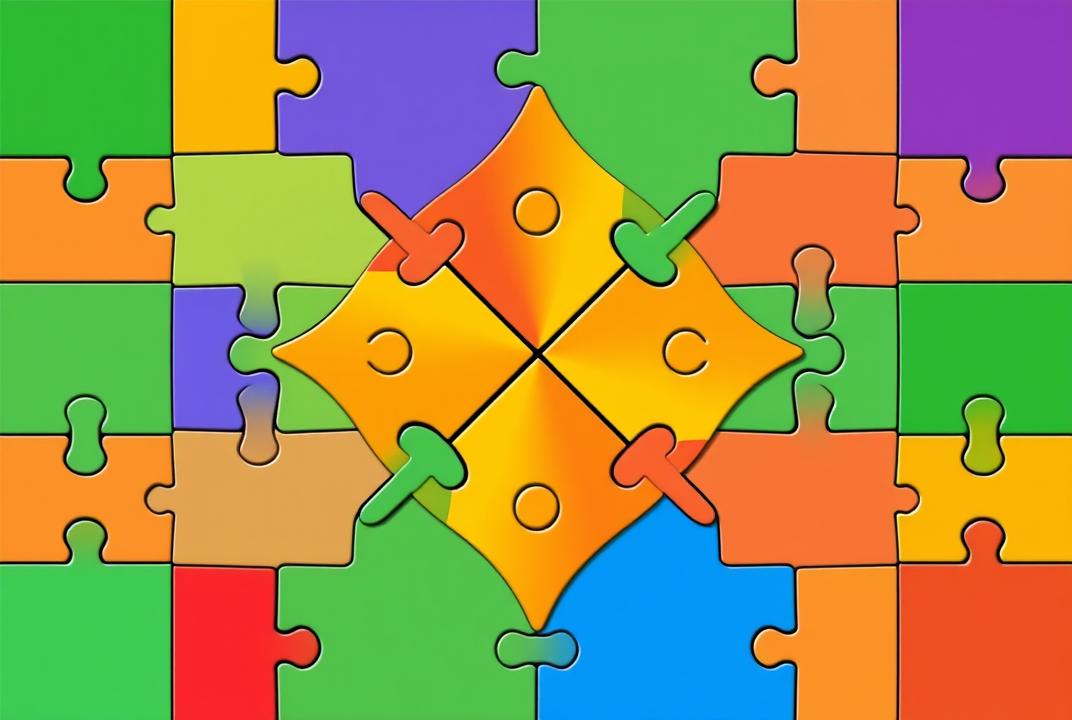  - A D combination puzzle with rotating colored sides, challenging users to solve by aligning all colors on each face. ;