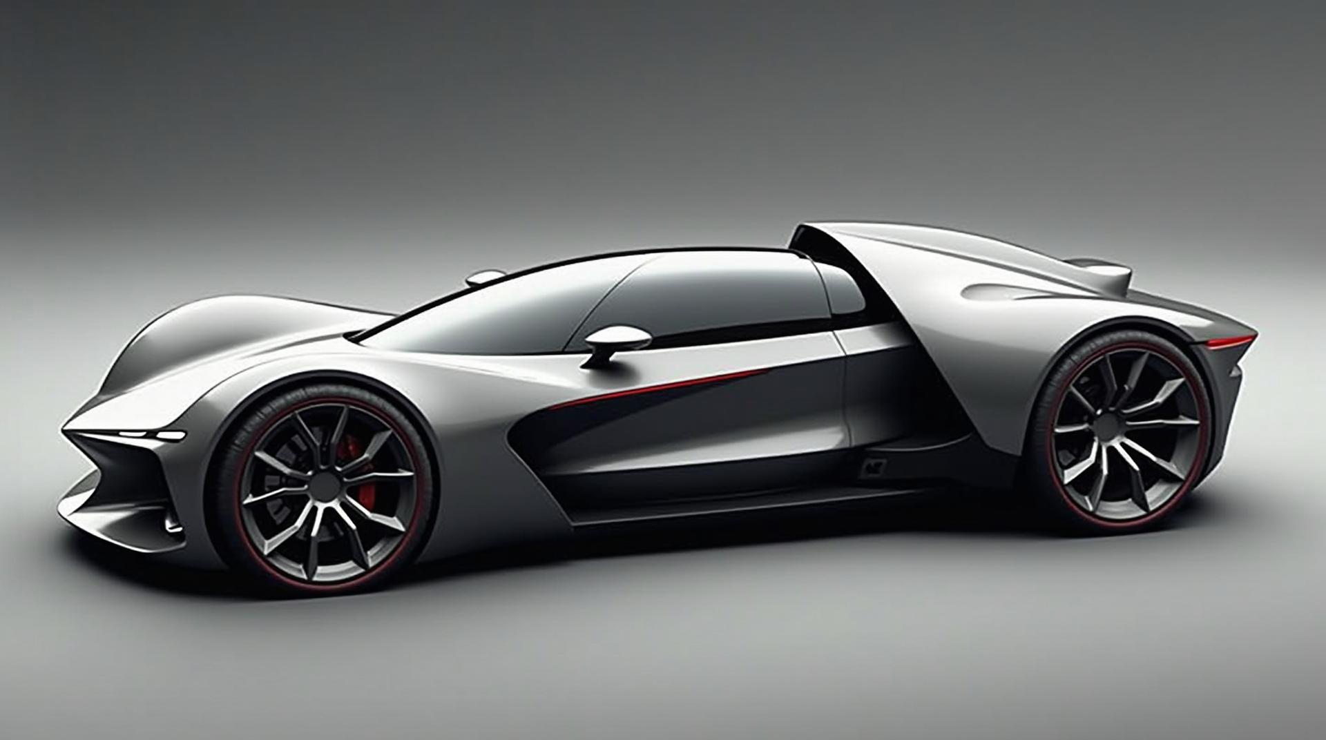 futuristic hypercar that looks like a missile