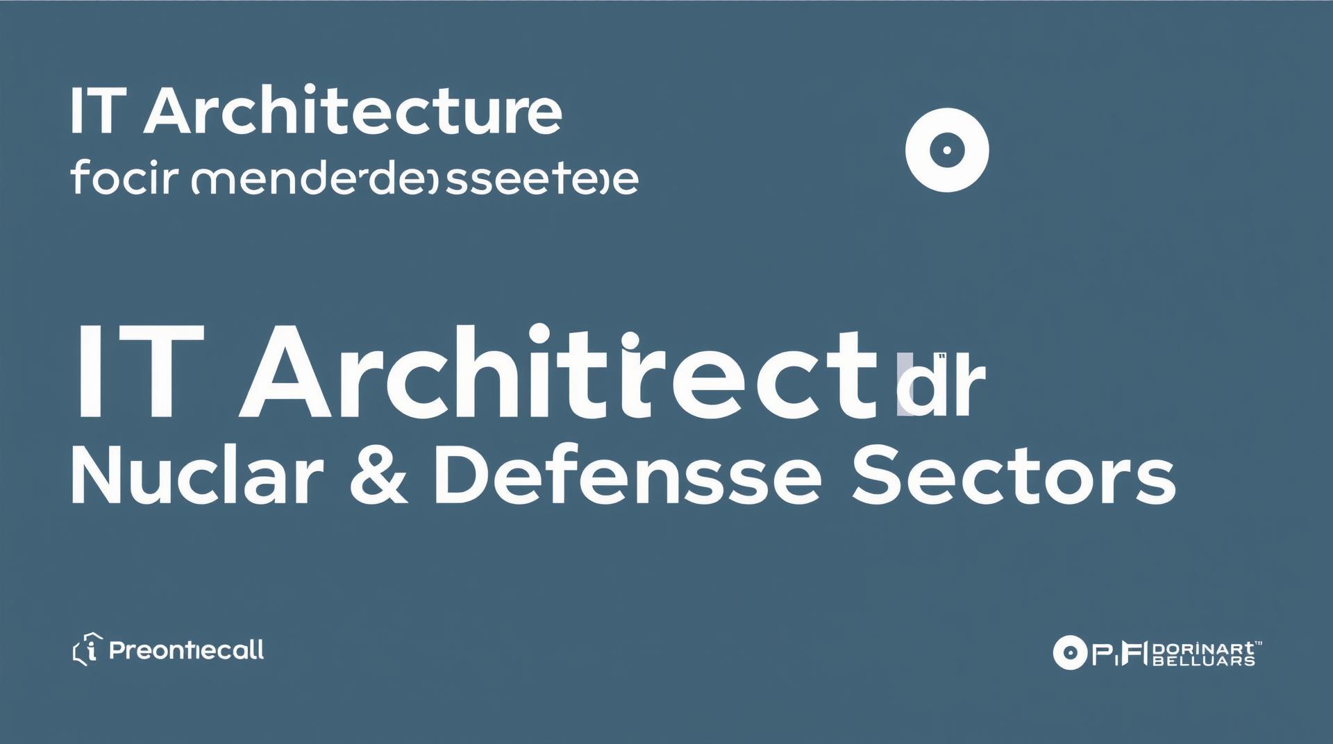 IT Architecture for Nuclear & Defense Sectors in English