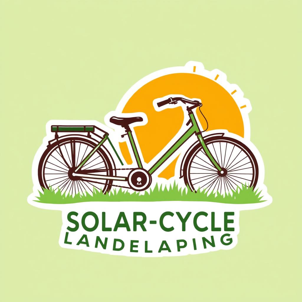 I am developing a small neighborhood landscaping company in which the workers utilize electric bikes along with trailers that house the machines needed to landscape. the trailer will be outfitted with solar panels to charge the machines on a continuous basis. hence the name "Solar - Cycle". it will be an ecofriendly option for neighborhoods maintain their lawns without emitting Co2 into the environment.
name of company: Solar Cycle Landscaping
the Logo can encompass several related elements including:
- bicycle
- trailer
- solar panels
- sun
- grass
main elements would be the solar(panels and/or sun) and the cycle(bicycle) and the landscaping(grass)