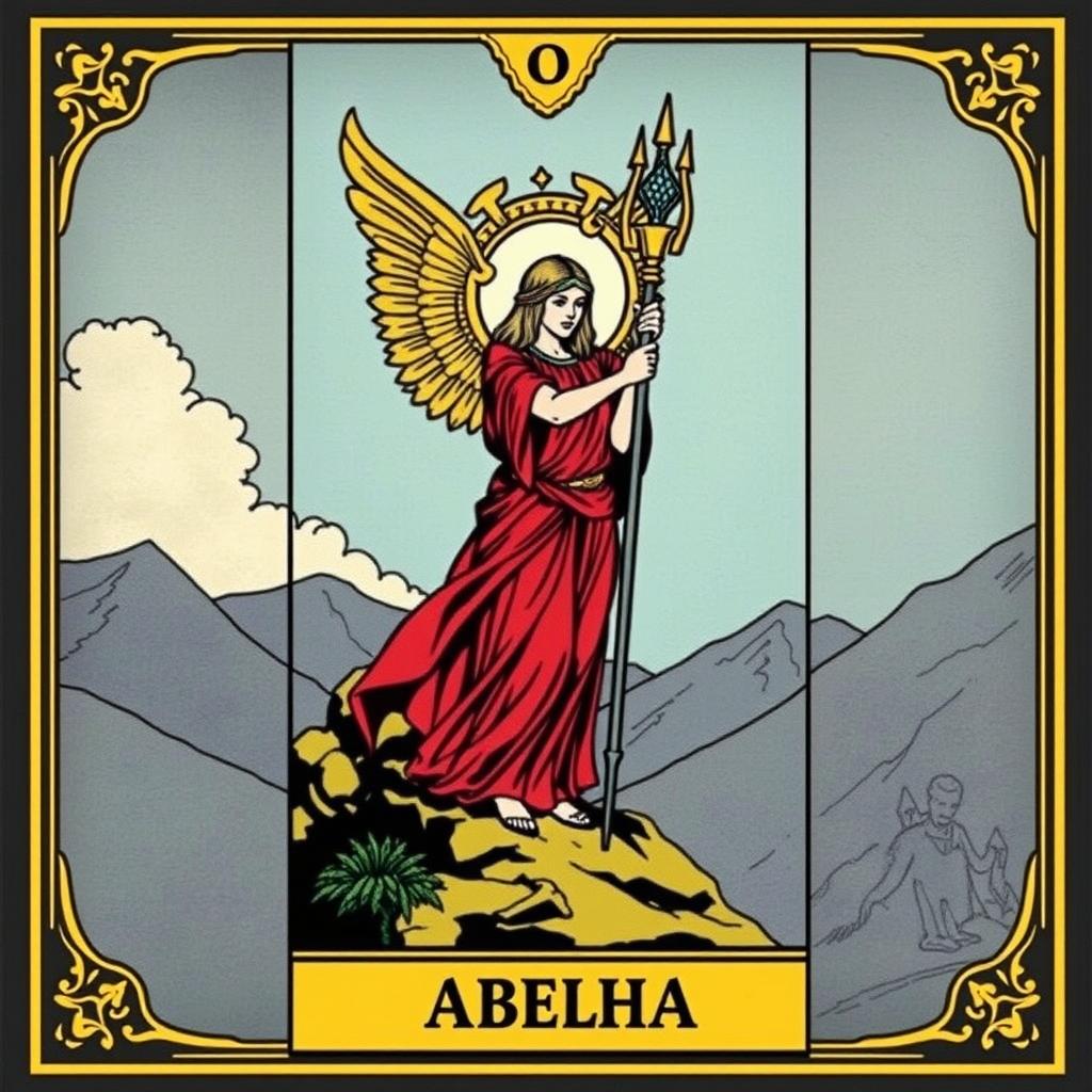carta de tarot com símbolo de abelha 