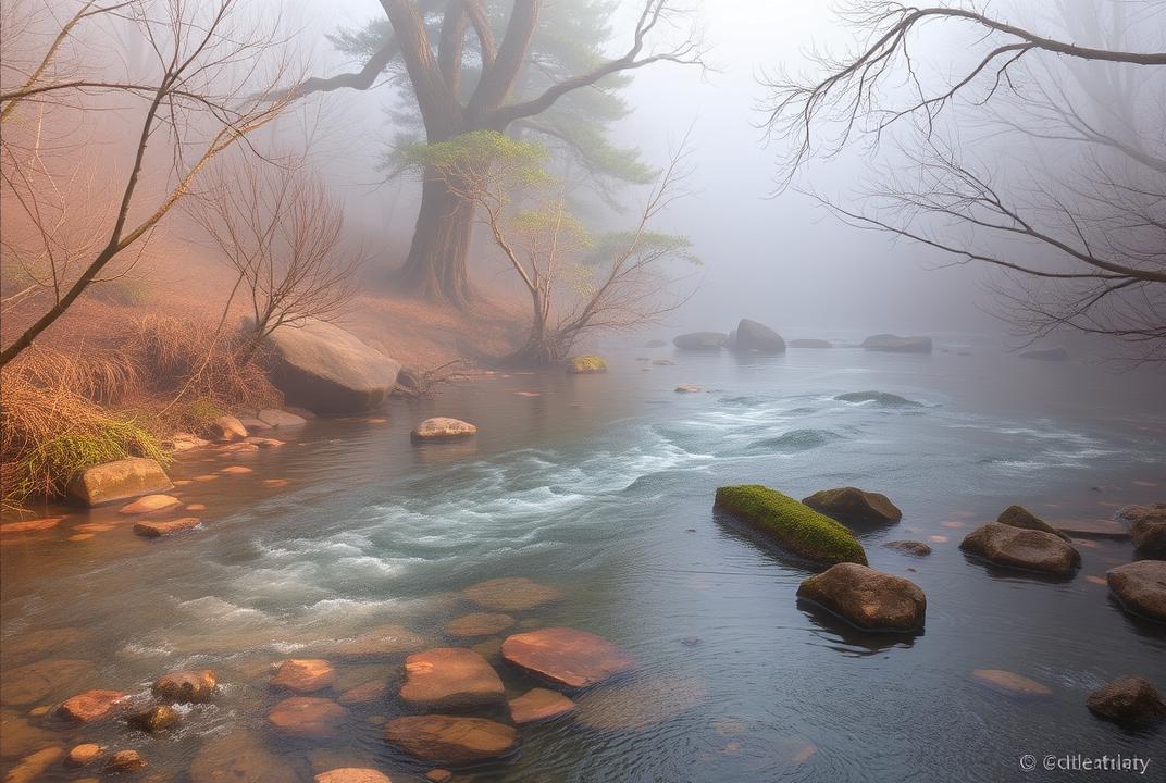  - This enchanting river is often shrouded in mist, giving it a mysterious aura. It shares tales of magic and wonder, often revealing glimpses of mythical creatures hidden in its depths. ;