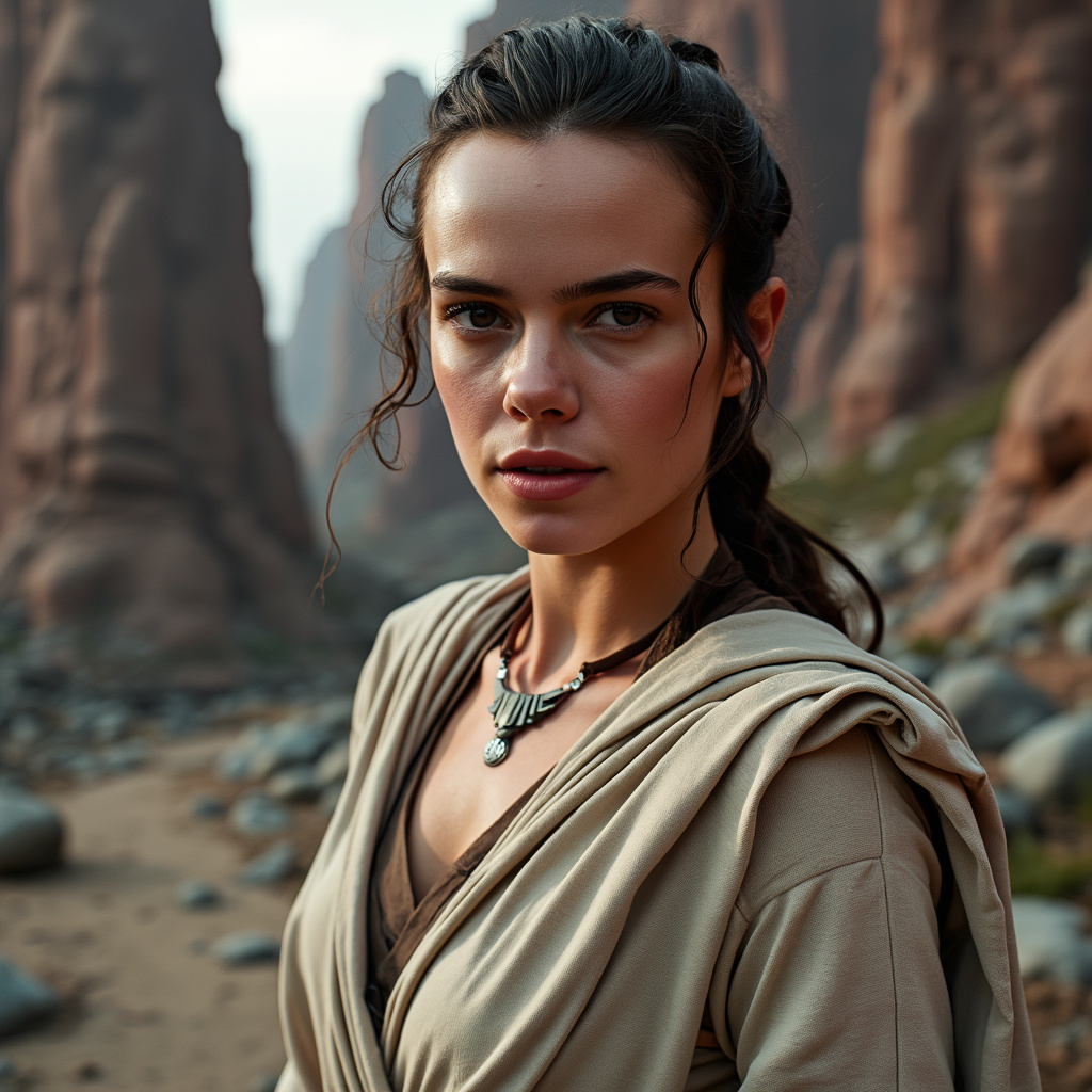 A photo of Daisy Ridley as rey skywalker