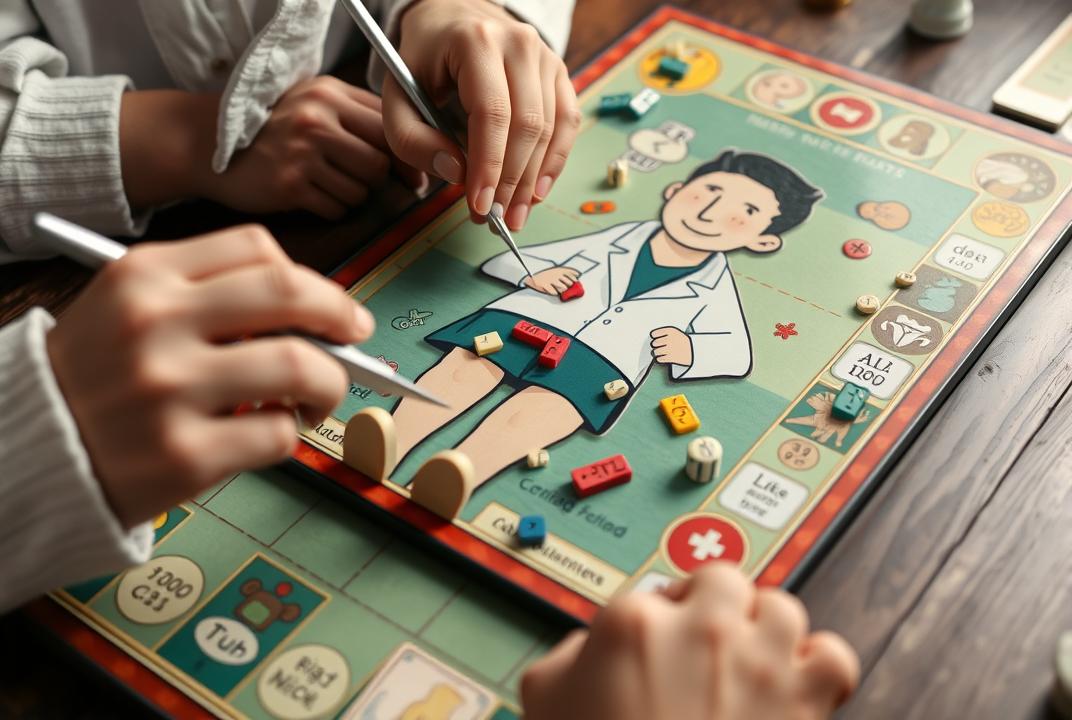  - A classic board game where players use tweezers to remove ailments from a patient without setting off a buzzer. ;