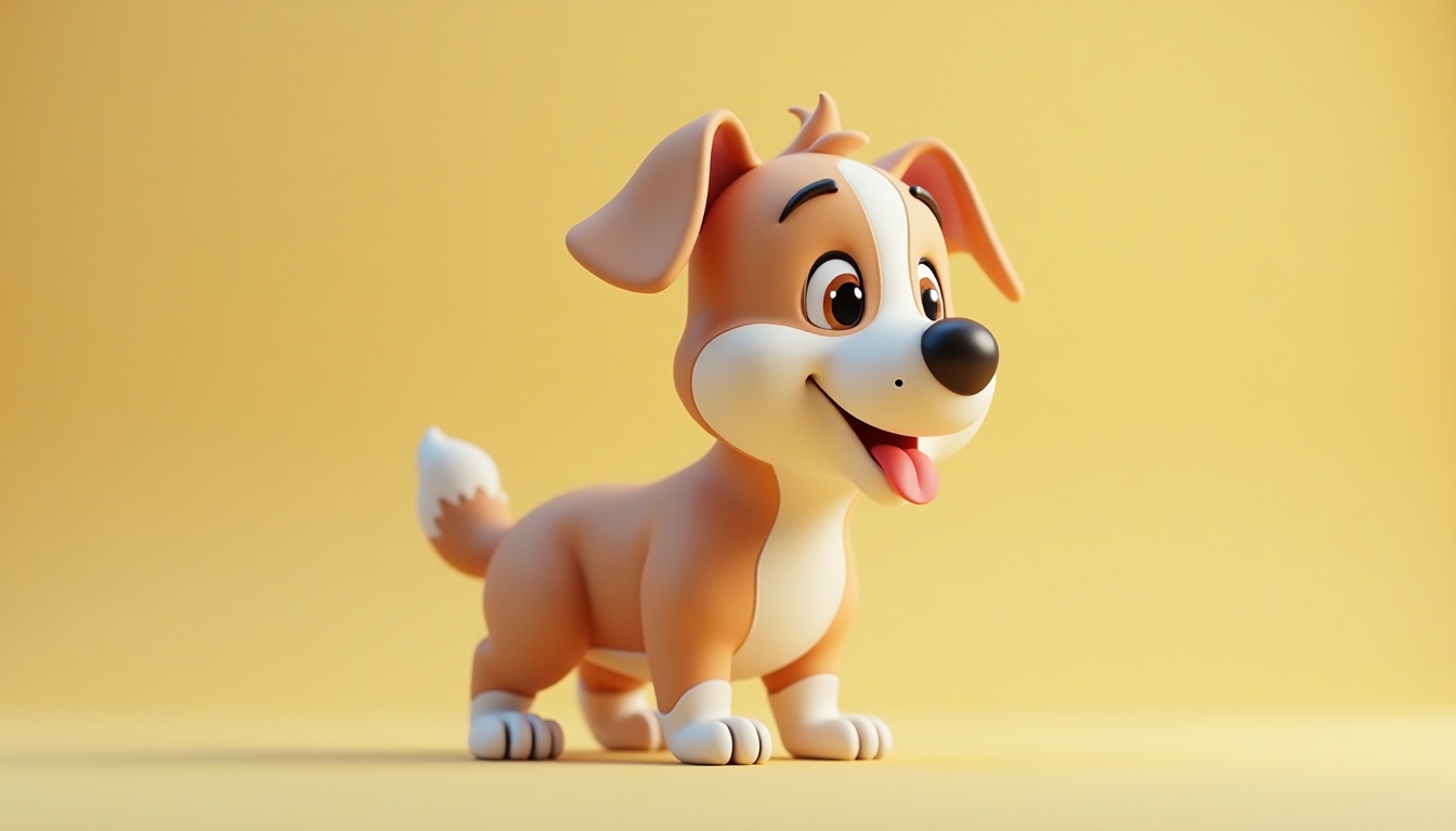 3D dog animation